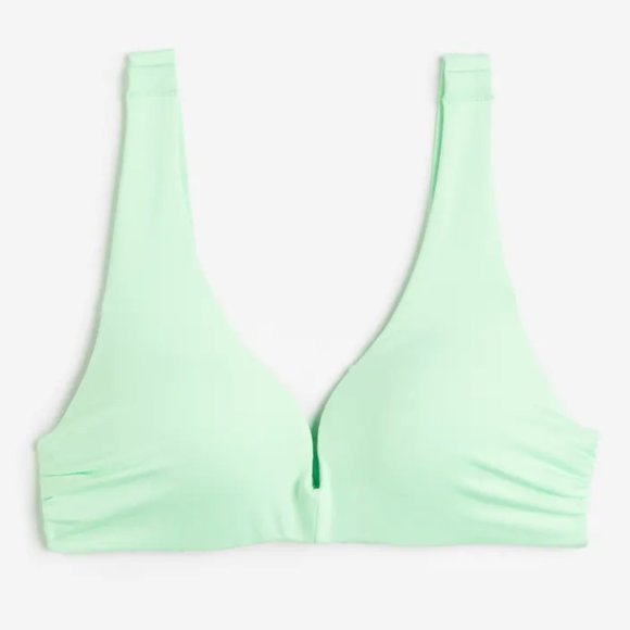 H&M Size: 2 Light Green Push Up Bikini Top NWT - Picture 1 of 5